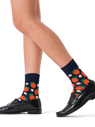 HAPPY SOCKS | Calzini da donna STRAWBERRY SHORT 36-40 navy