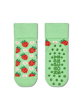 HAPPY SOCKS | Calzini ABS per neonato STRAWBERRY ANTISCIVOLO verde