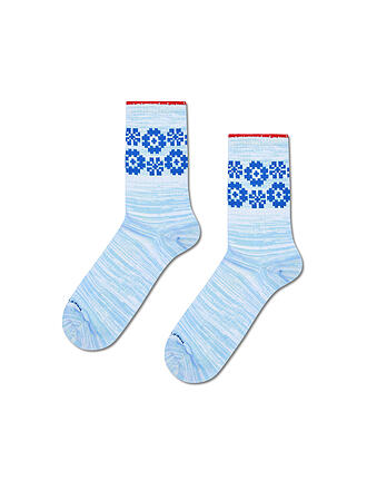 HAPPY SOCKS | Calzini da donna FLOWER BORDER 36-40 azzurro