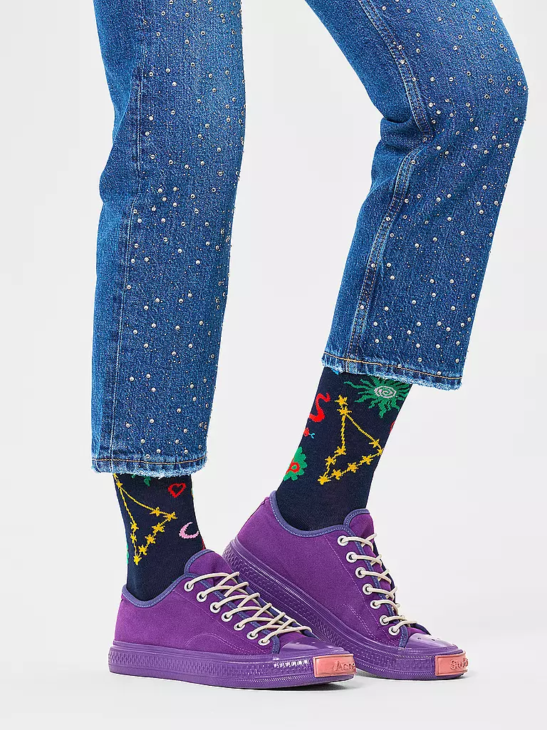 HAPPY SOCKS | Calze da donna 36-40 ARIETE navy | Blu scuro