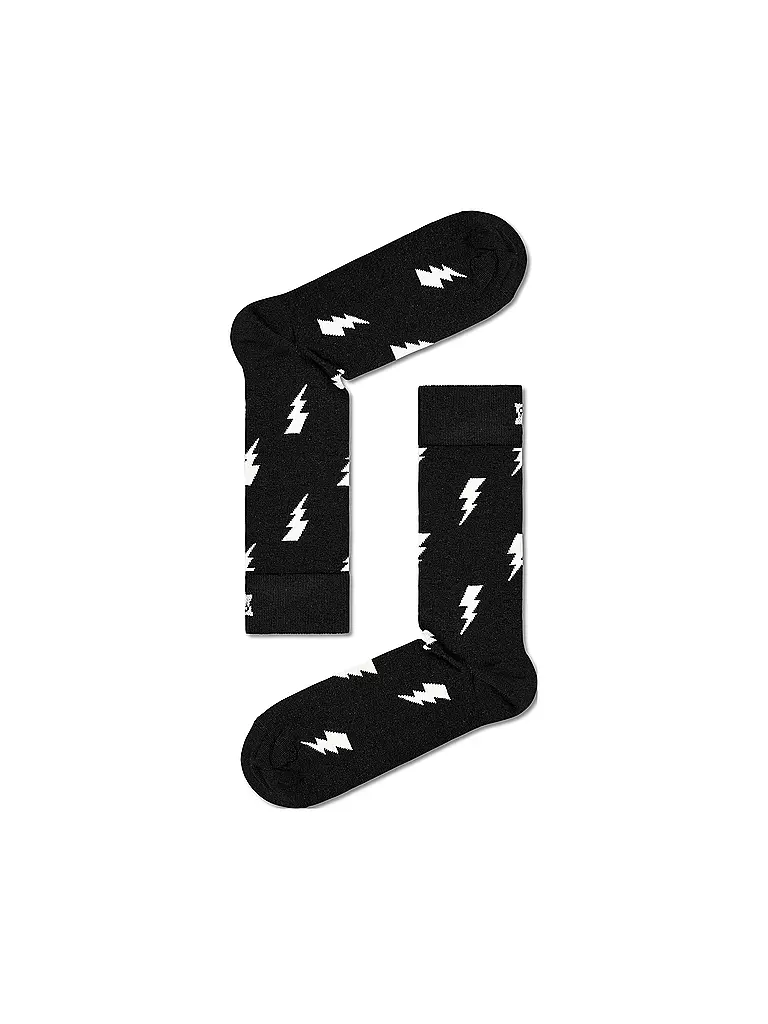 HAPPY SOCKS | Calze da donna 36-40 FLASH nere | Nero