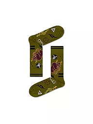 HAPPY SOCKS | Calze da donna 36-40 TORO verde scuro | Oliva
