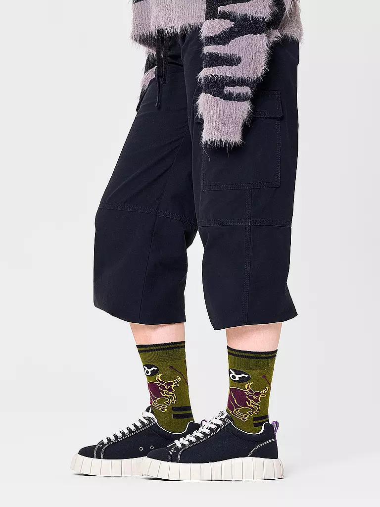 HAPPY SOCKS | Calze da donna 36-40 TORO verde scuro | 