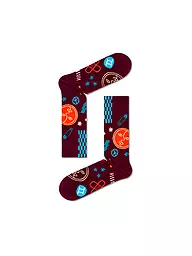 HAPPY SOCKS | Calze da donna 36-40 ZWILLING rosso scuro | Rosso scuro