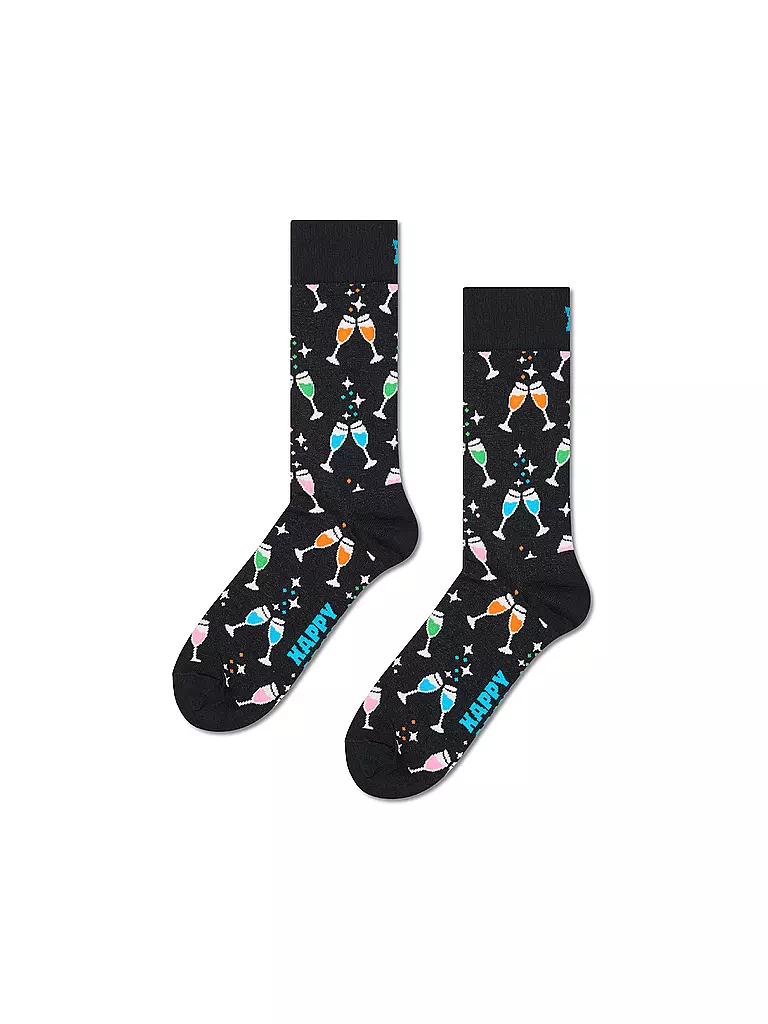 HAPPY SOCKS | Calze da donna CHEERS 36-40 nere | Nero
