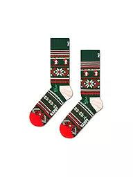 HAPPY SOCKS | Calze da donna CHRISTMAS SWEATER taglia 36 - 40 verde scuro | Verde scuro