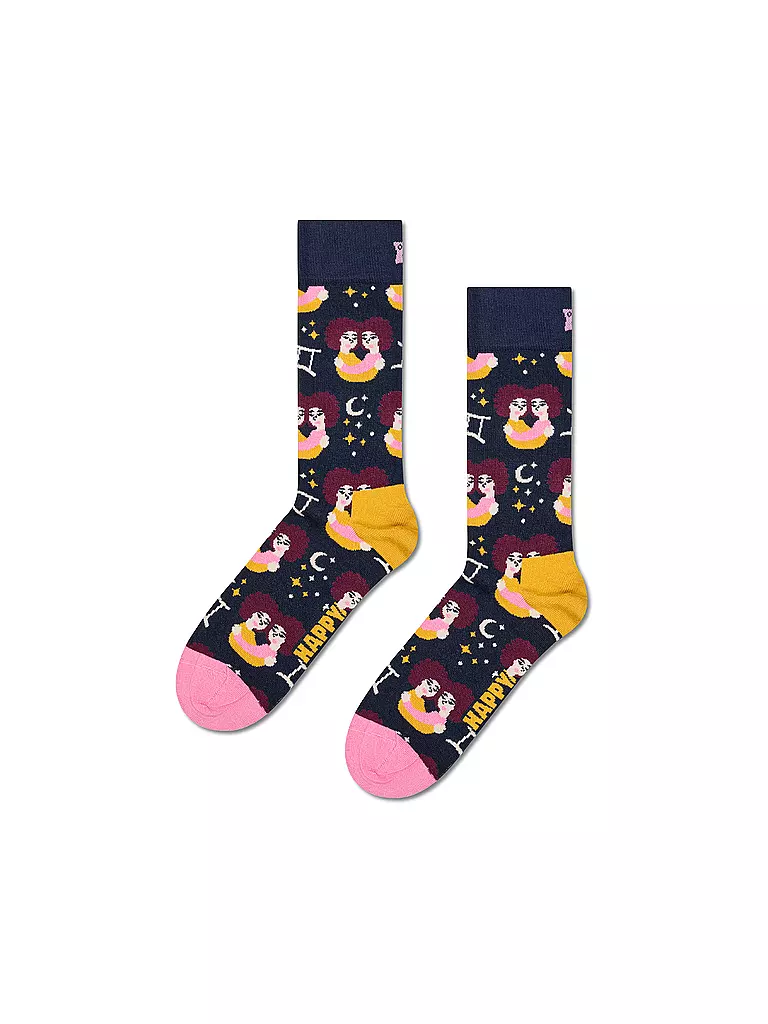 HAPPY SOCKS | Calze da donna GEMELLI 36-40 blu navy | Blu scuro
