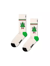 HAPPY SOCKS | Calze da donna HAPPY TREE taglia 36 - 40 white | Crema