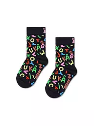 HAPPY SOCKS | Calzini da bambino ALPHABET Neri | Nero
