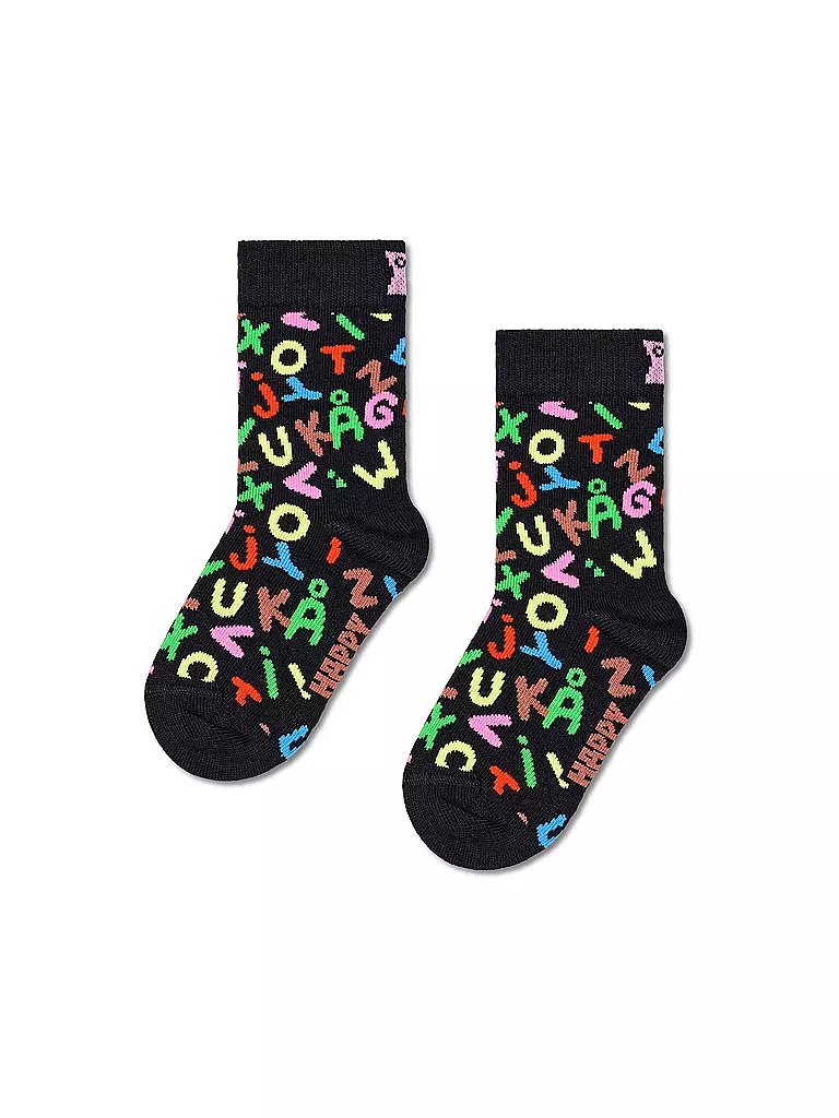 HAPPY SOCKS | Calzini da bambino ALPHABET Neri | Nero