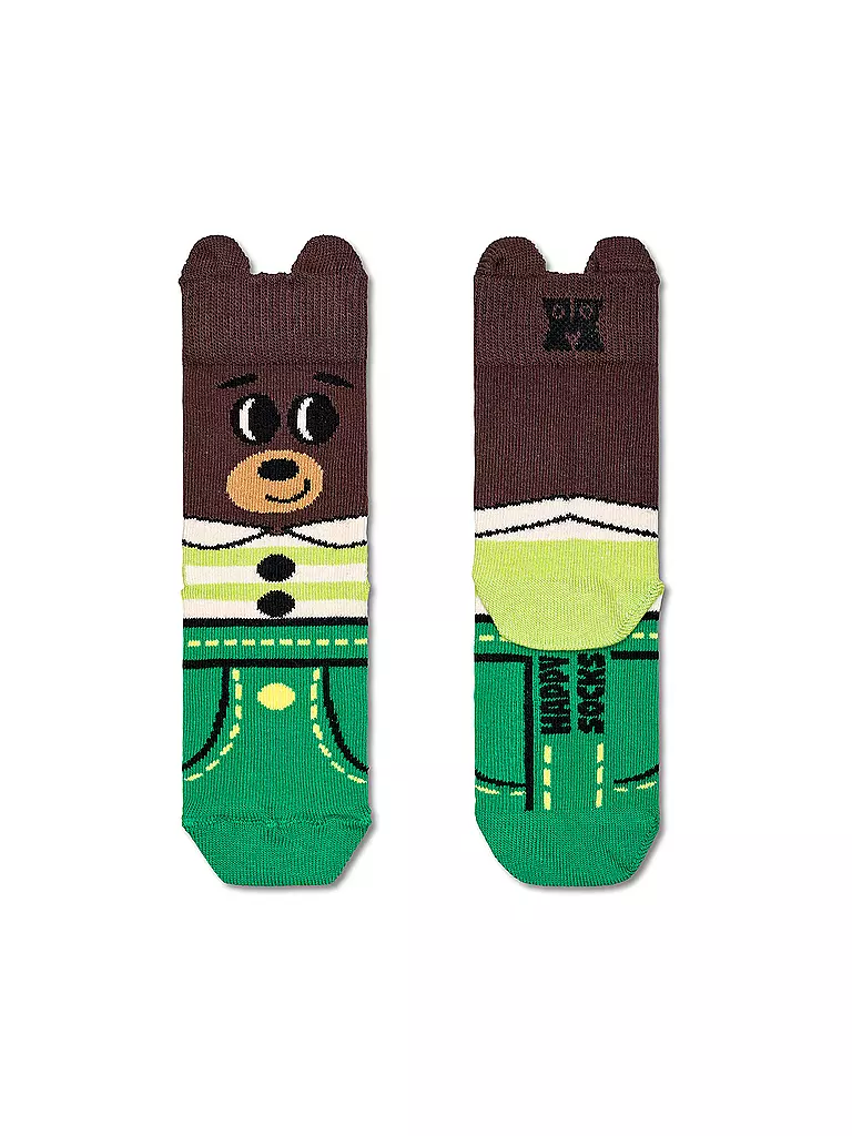 HAPPY SOCKS | Calzini da bambino BEAR marrone | Marrone