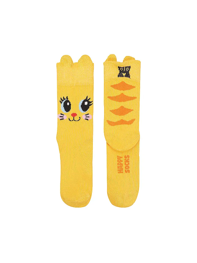 HAPPY SOCKS | Calzini da bambino CAT arancioni | Arancione
