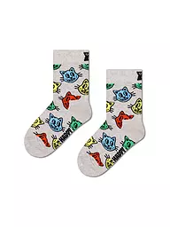 HAPPY SOCKS | Calzini da bambino CAT grigi | Grigio chiaro
