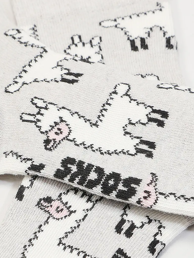 HAPPY SOCKS | Calzini da bambino LLAMA grigio | Grigio chiaro