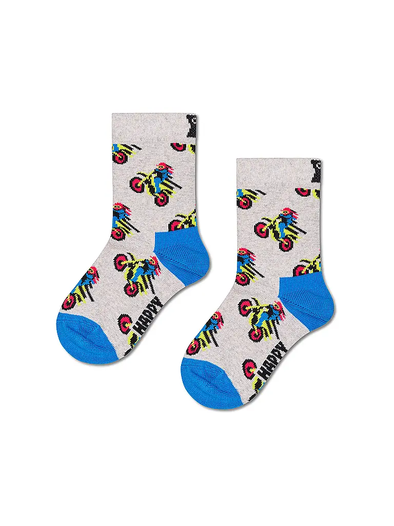 HAPPY SOCKS | Calzini da bambino MOTORBIKE grigi | 