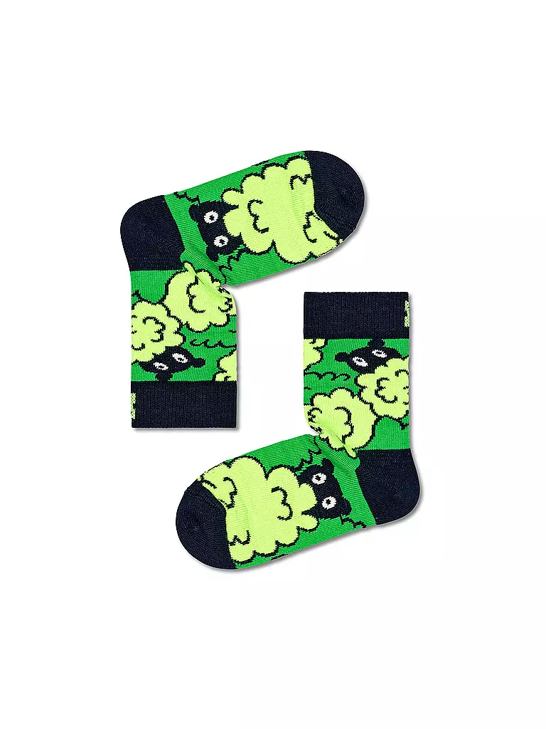 HAPPY SOCKS | Calzini da bambino PEEKABOO navy | Verde