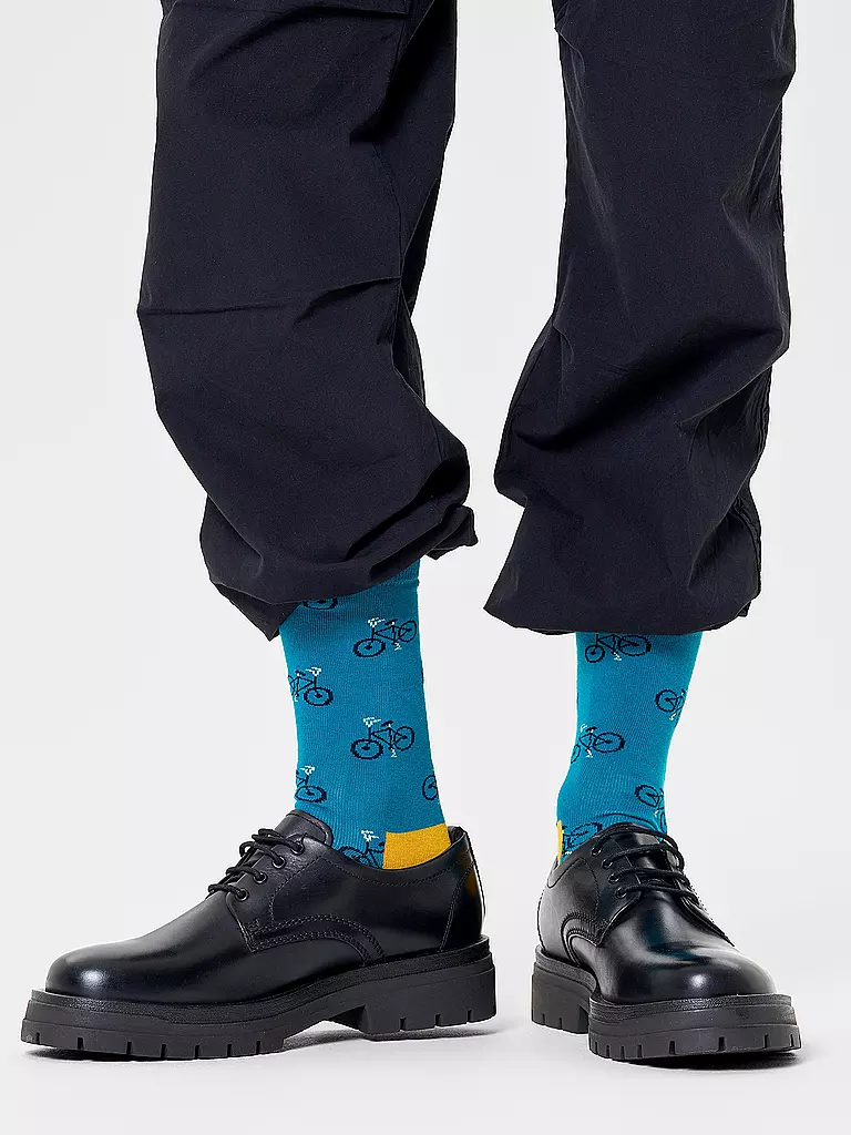 HAPPY SOCKS | Calzini da donna 36-40 BIKE turchese | Petrolio