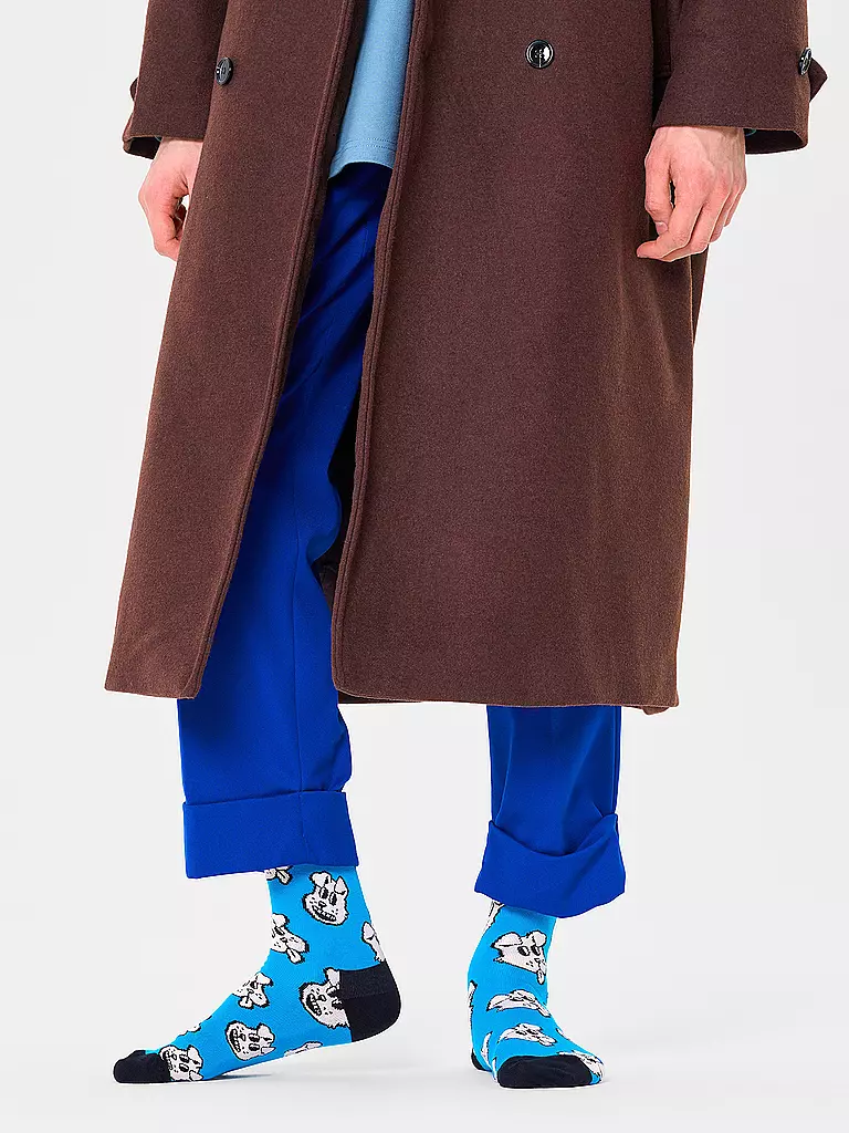 HAPPY SOCKS | Calzini da donna 36-40 DOGGO turchese | Turchese