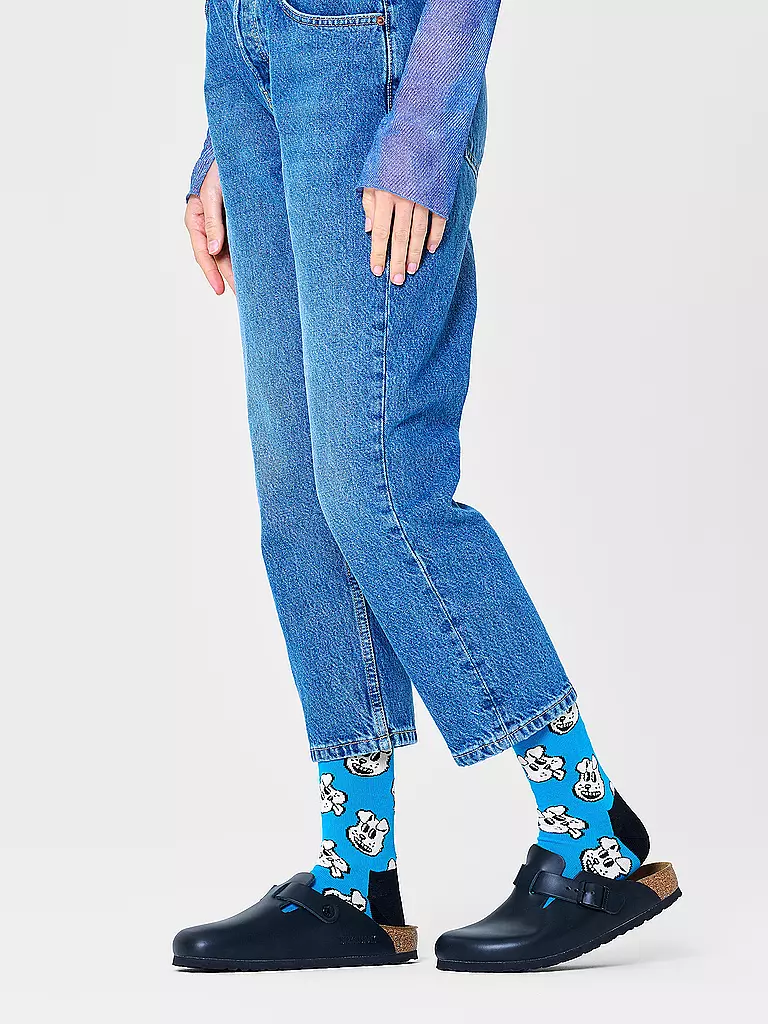 HAPPY SOCKS | Calzini da donna 36-40 DOGGO turchese | 