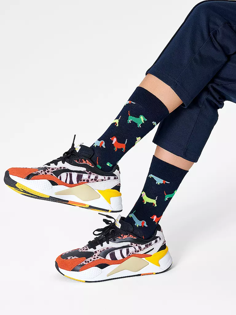 HAPPY SOCKS | Calzini da donna 36-40 PUPPY LOVE navy | 