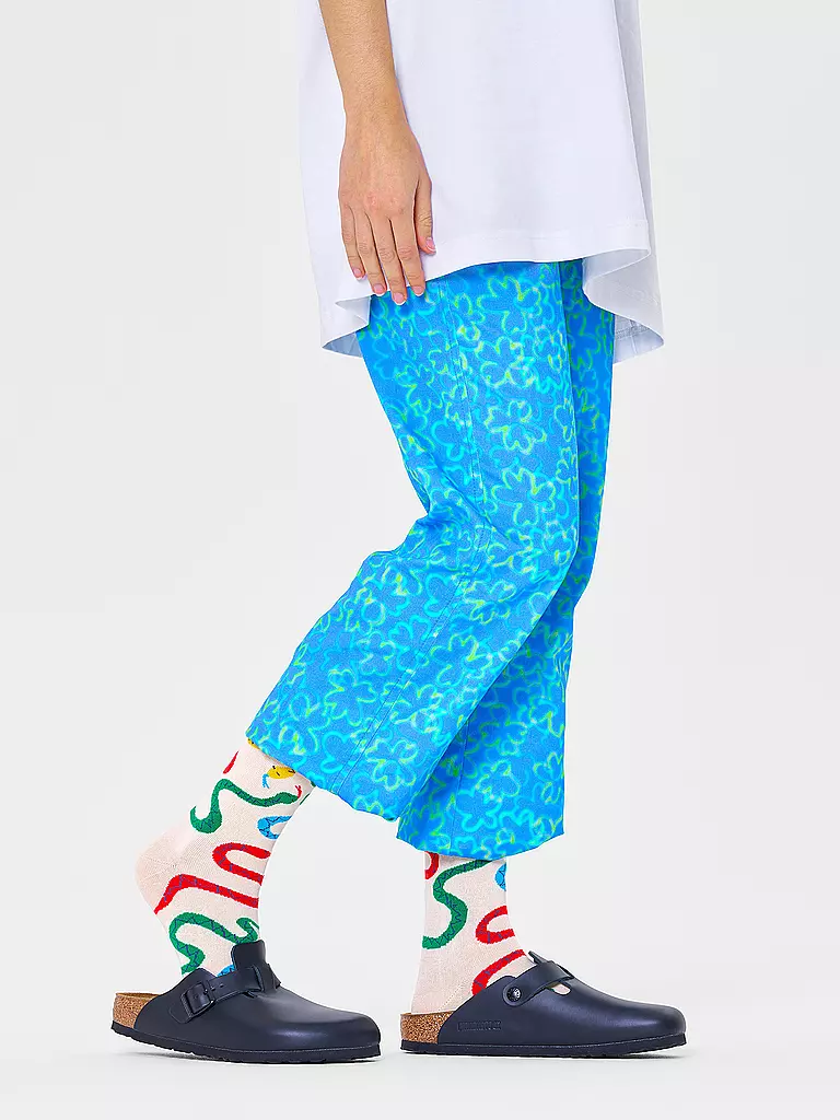 HAPPY SOCKS | Calzini da donna 36-40 SNAKES white | Crema