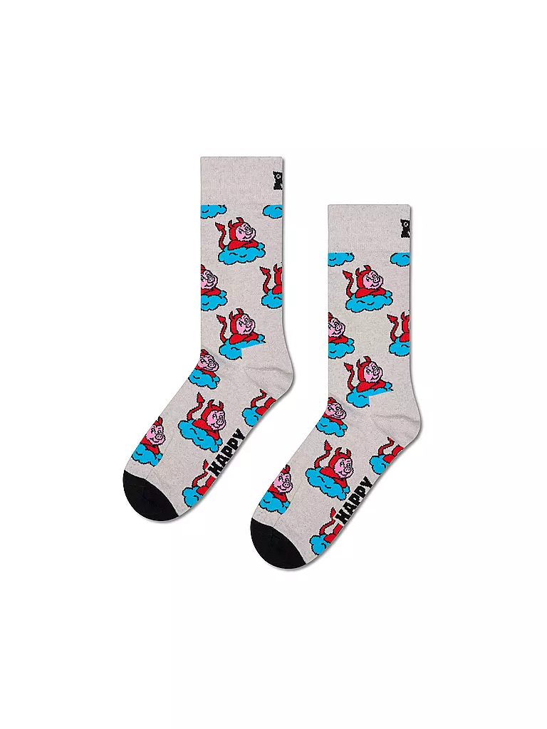 HAPPY SOCKS | Calzini da donna BAD PIG 36-40 grey | Grigio chiaro