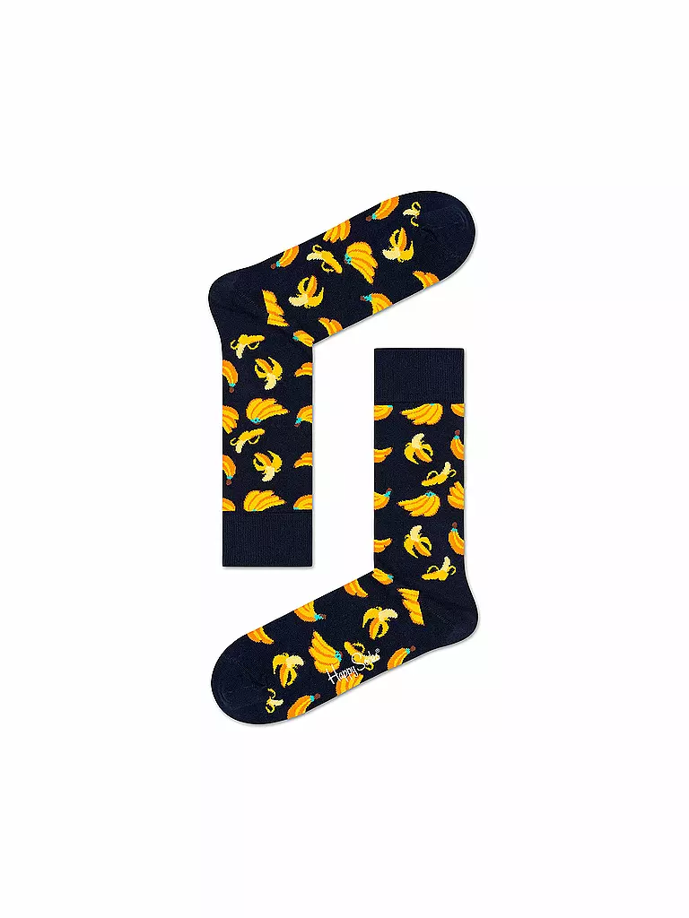 HAPPY SOCKS | Calzini da donna BANANA 36-40 blu scuro / navy | Blu scuro