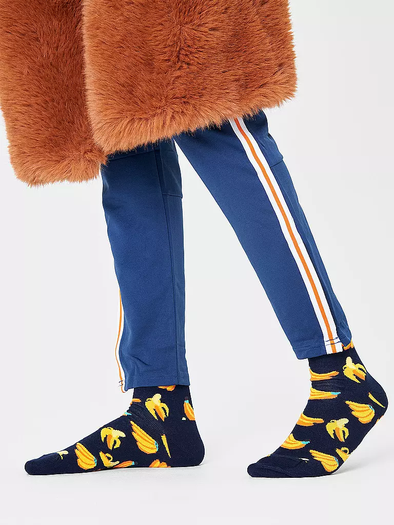 HAPPY SOCKS | Calzini da donna BANANA 36-40 blu scuro / navy | Blu scuro