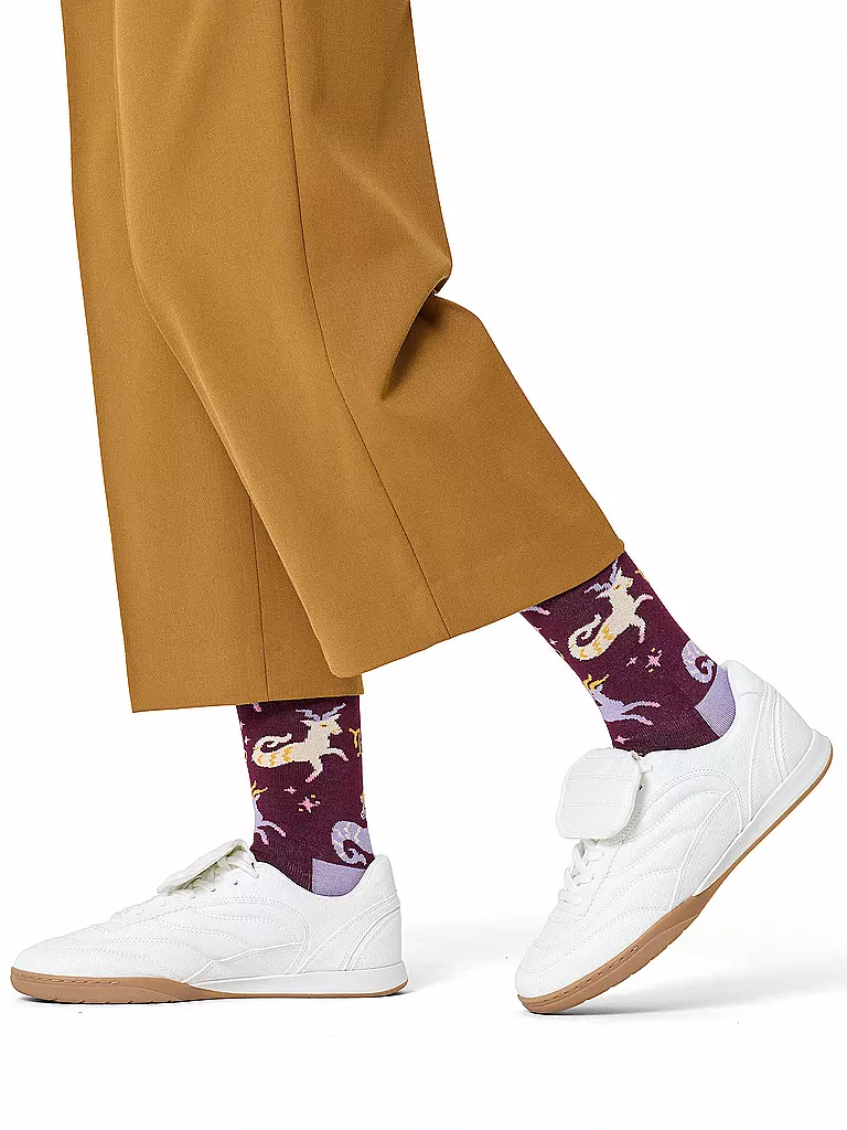 HAPPY SOCKS | Calzini da donna CAPRICORNO 36-40 rosso scuro | Rosso scuro