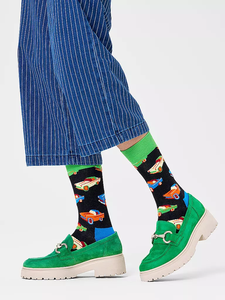 HAPPY SOCKS | Calzini da donna CAR 36-40 nero multi | Nero