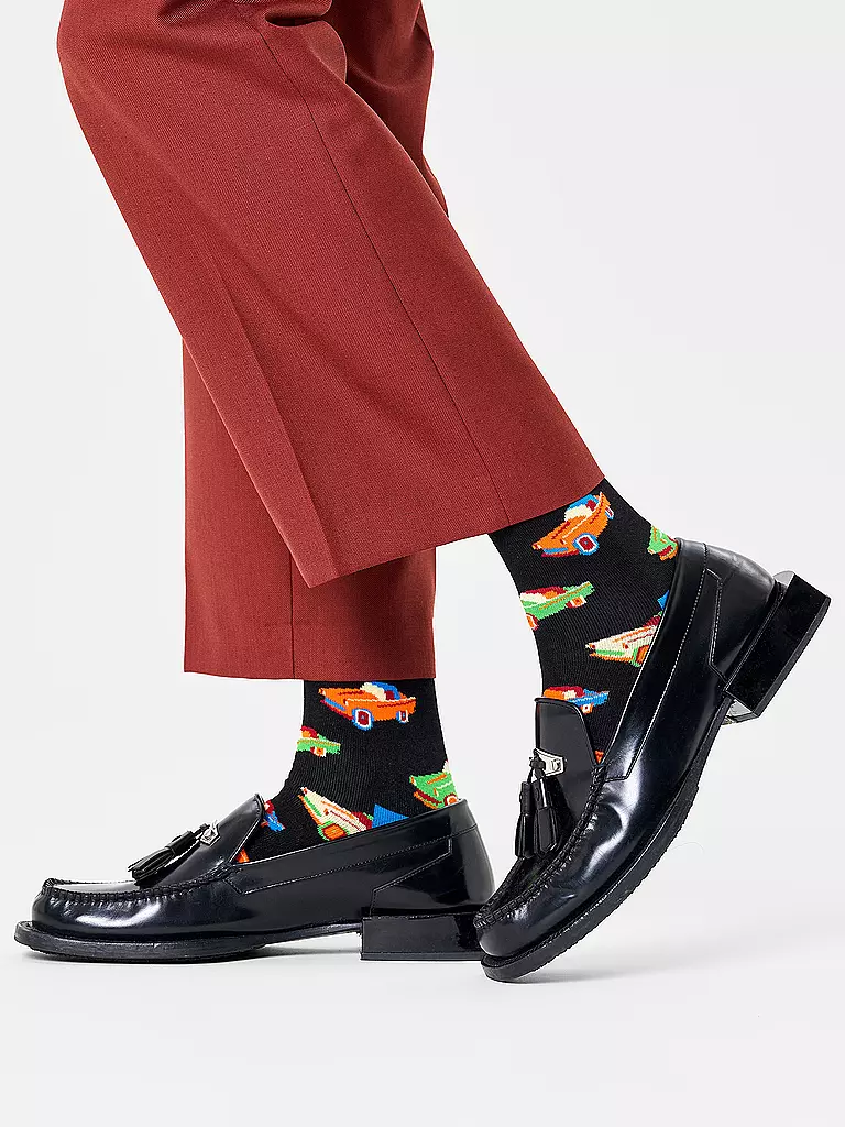 HAPPY SOCKS | Calzini da donna CAR 36-40 nero multi | 