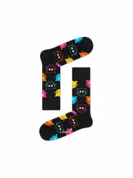 HAPPY SOCKS | Calzini da donna CAT 36-40 neri | Nero