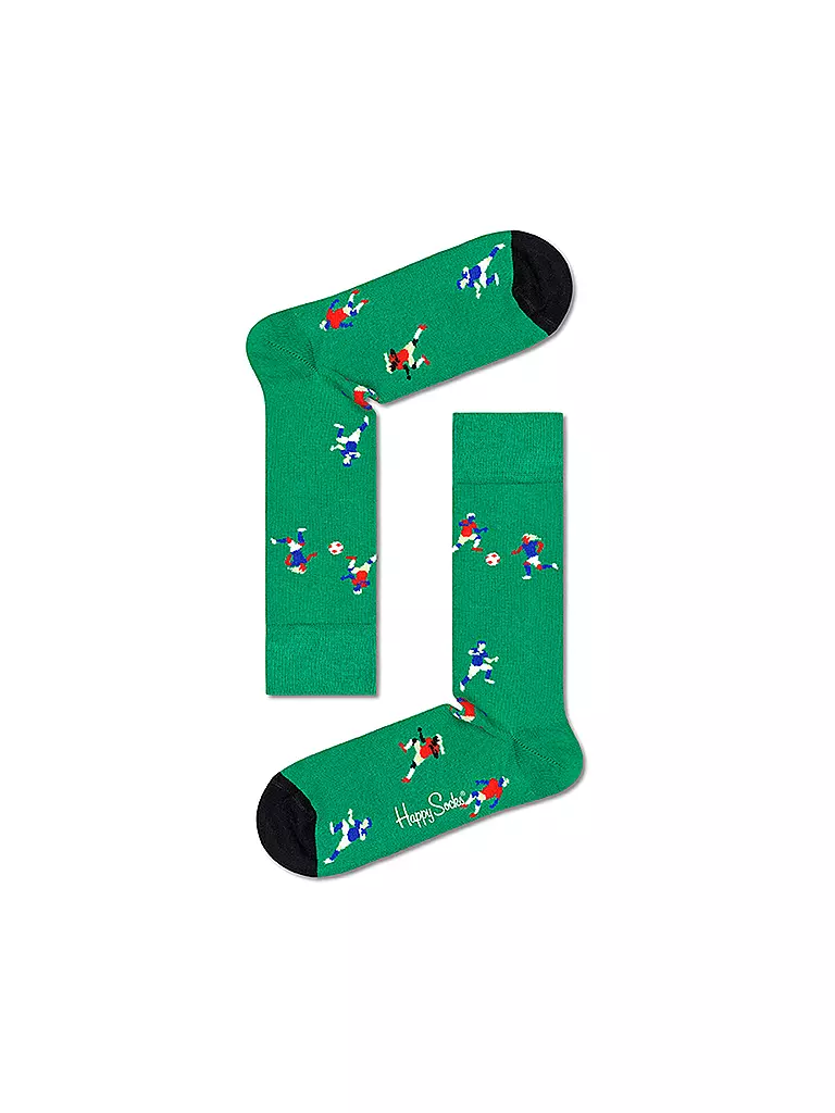 HAPPY SOCKS | Calzini da donna FOOTBALL 36-40 multicolore | Verde