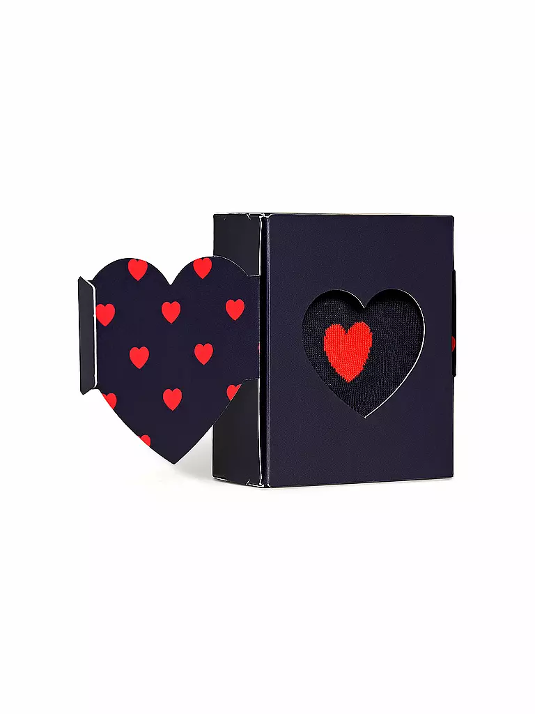HAPPY SOCKS | Calzini da donna HEART GIFT SET taglia 36 - 40 blu navy | Blu scuro