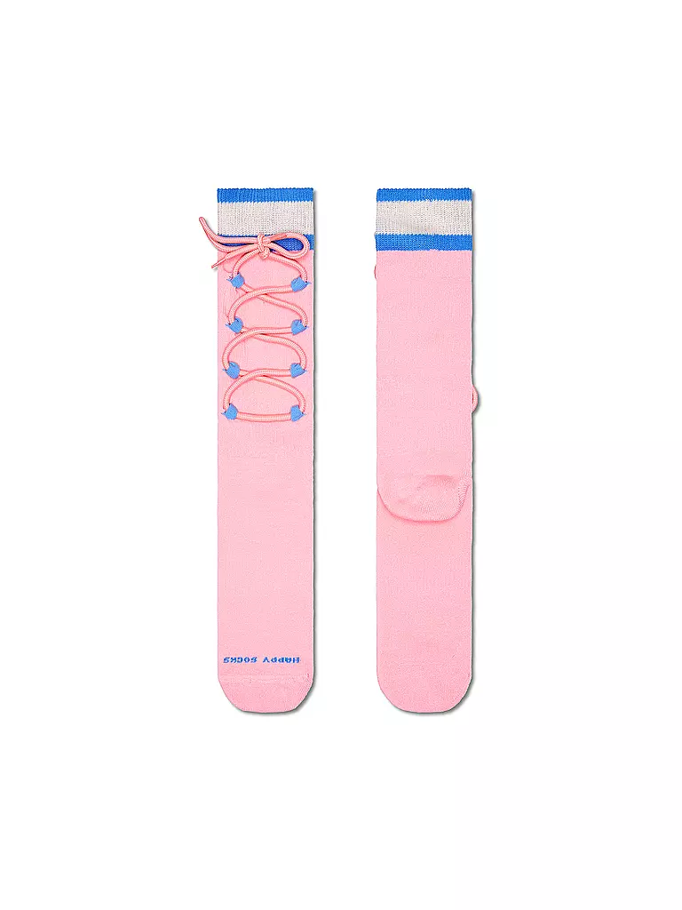 HAPPY SOCKS | Calzini da donna LACE SNEAKER SOCK 36-40 rosa chiaro | Rosa