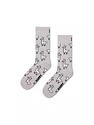 HAPPY SOCKS | Calzini da donna LLAMA 36-40 grigio | Grigio chiaro