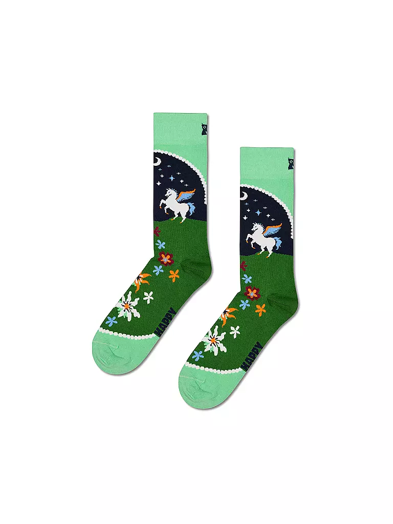 HAPPY SOCKS | Calzini da donna PEGASUS LAND 36-40 verde chiaro | Verde
