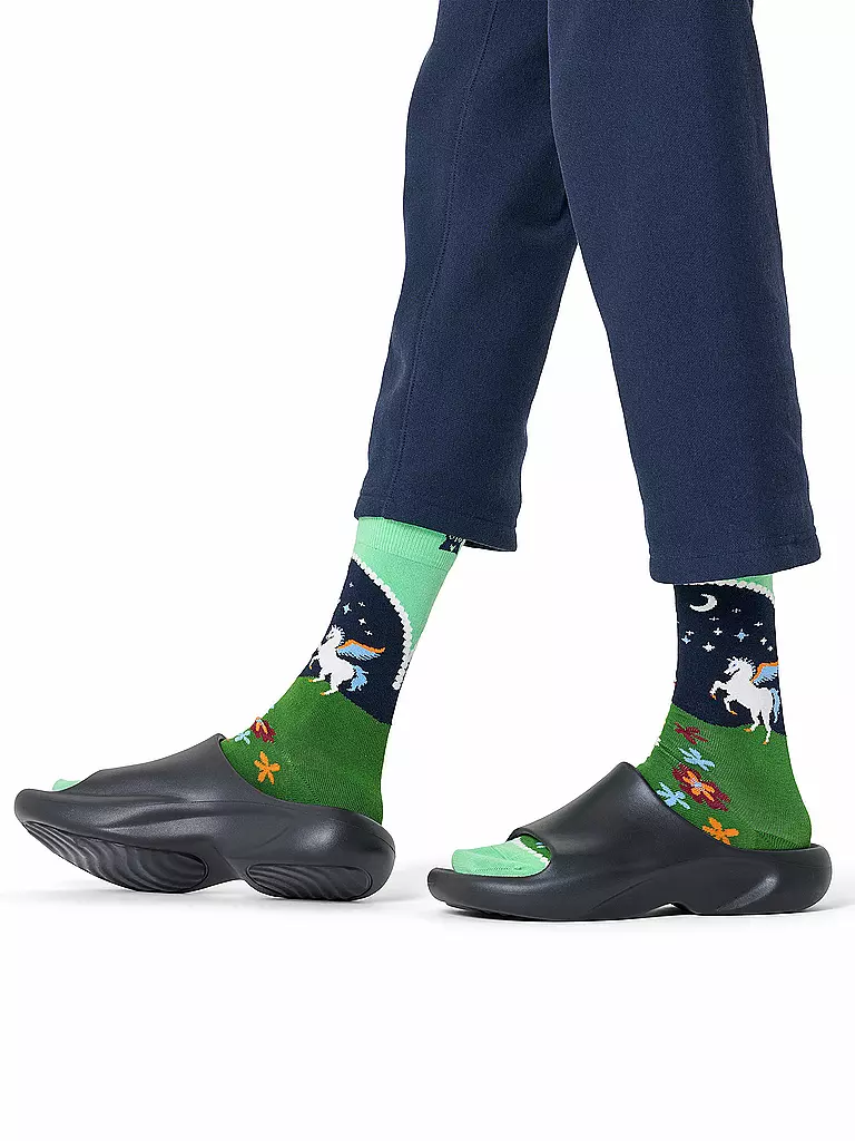 HAPPY SOCKS | Calzini da donna PEGASUS LAND 36-40 verde chiaro | Verde