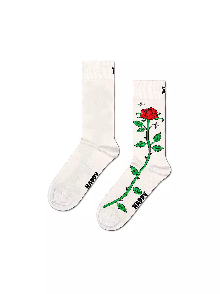 HAPPY SOCKS | Calzini da donna ROSE 36-40 white | Crema