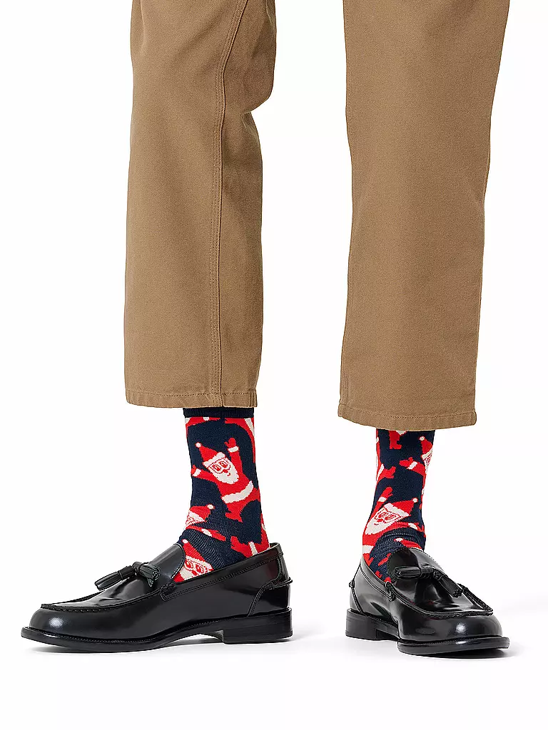 HAPPY SOCKS | Calzini da donna SANTA 36-40 navy | Blu scuro