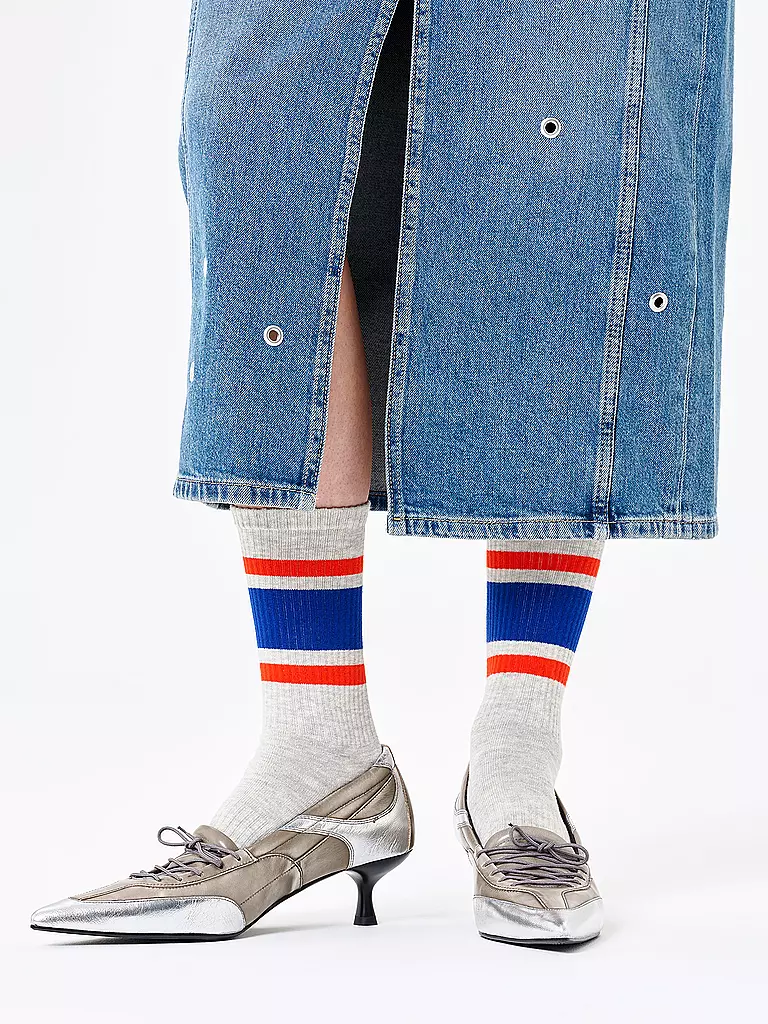 HAPPY SOCKS | Calzini da donna SIMPLE STRIPE 36-40 grey | Grigio chiaro