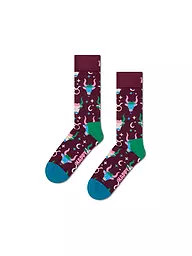 HAPPY SOCKS | Calzini da donna STIER 36-40 rosso scuro | Rosso scuro