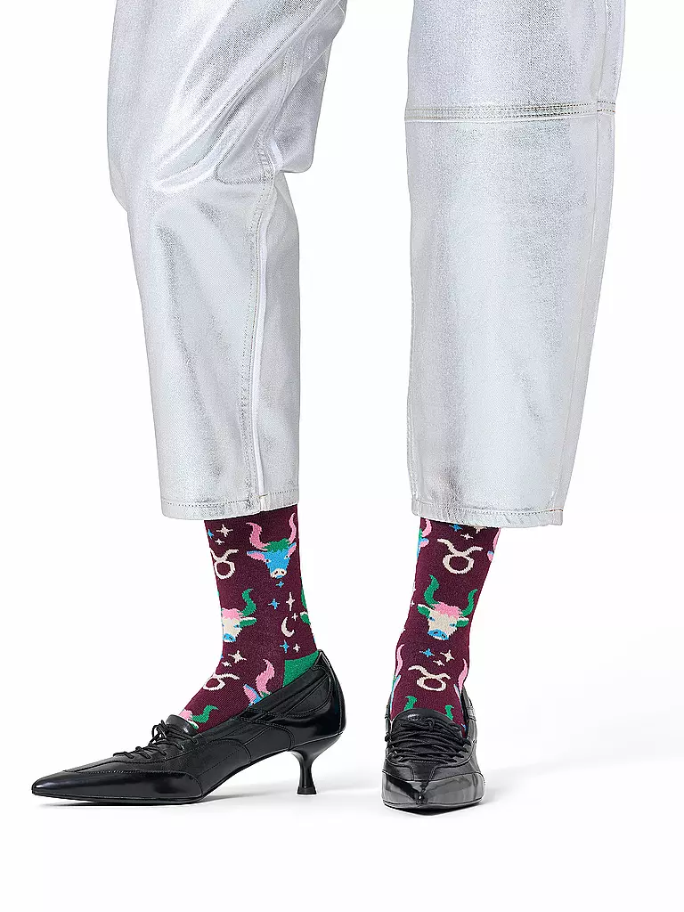 HAPPY SOCKS | Calzini da donna STIER 36-40 rosso scuro | Rosso scuro