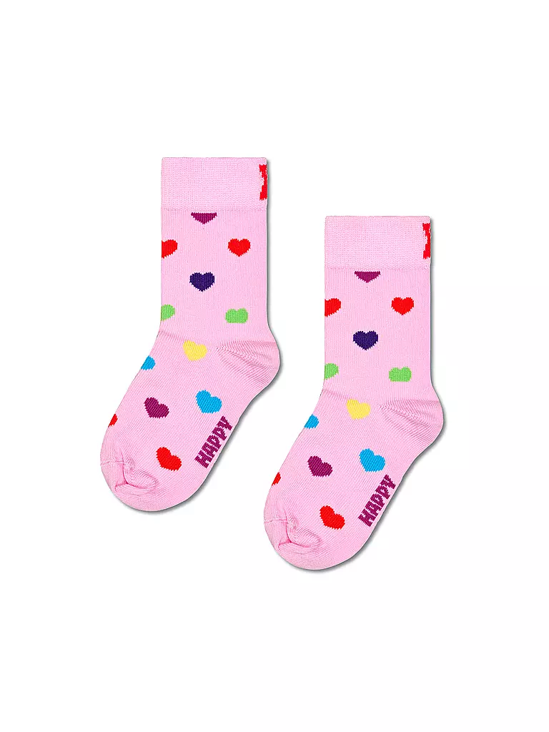 HAPPY SOCKS | Calzini da ragazza HEART SOCK rosa chiaro | Rosa