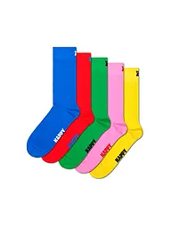 HAPPY SOCKS | Calzini da uomo, confezione da 5, SOLID 41-46 blu | Blu