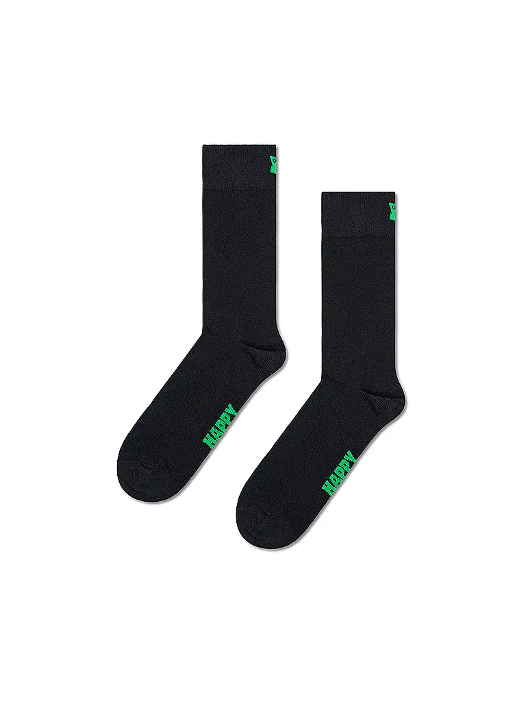 HAPPY SOCKS | Calzini da uomo, confezione da 5, tinta unita, 41-46, bianco | 