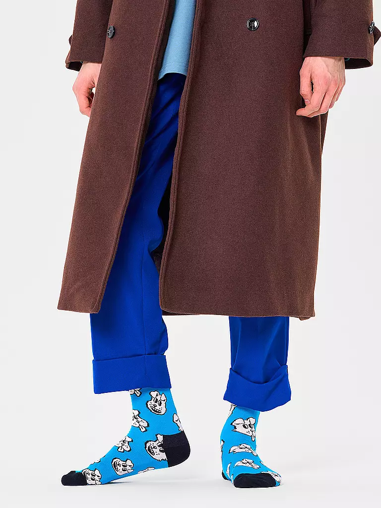 HAPPY SOCKS | Calzini da uomo 41-46 DOGGO turchese | Turchese