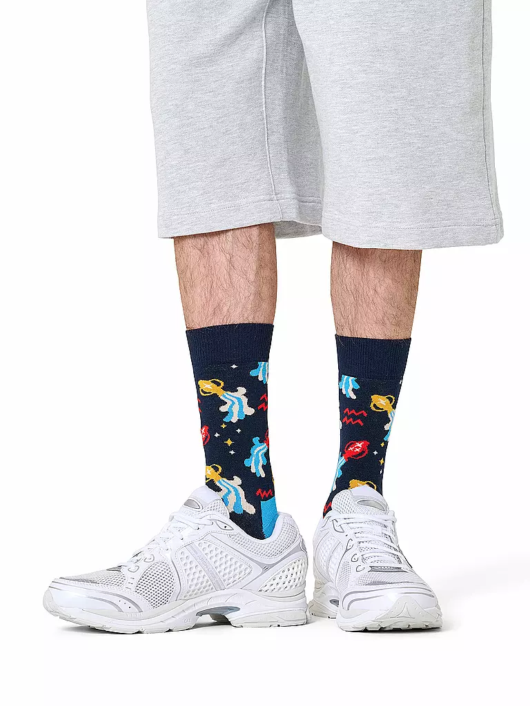 HAPPY SOCKS | Calzini da uomo ACQUARIO 41-46 navy | Blu scuro