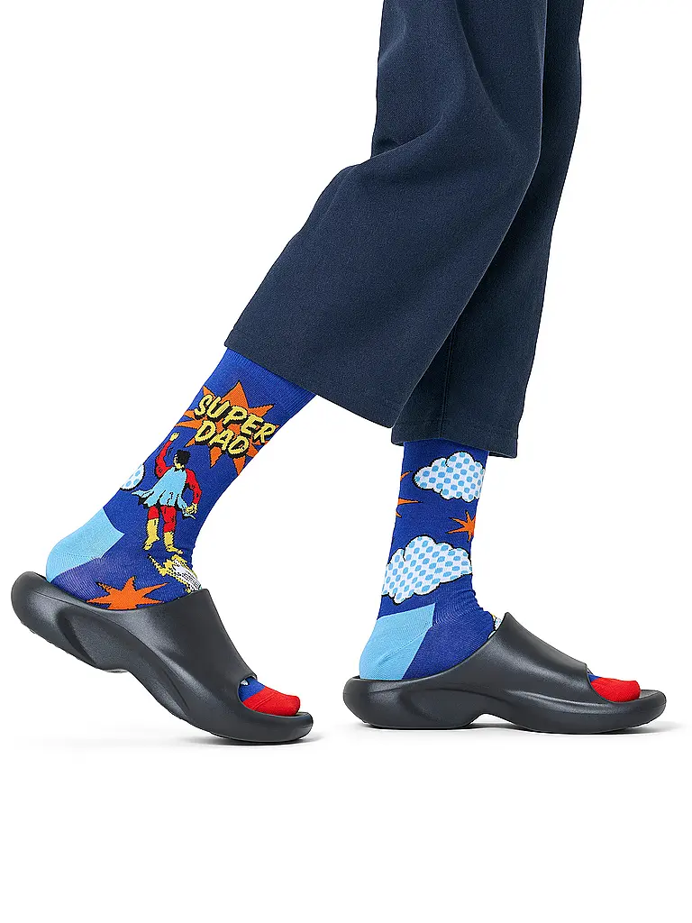 HAPPY SOCKS | Calzini da uomo FLYING SUPER DAD 41-46 blu | Blu
