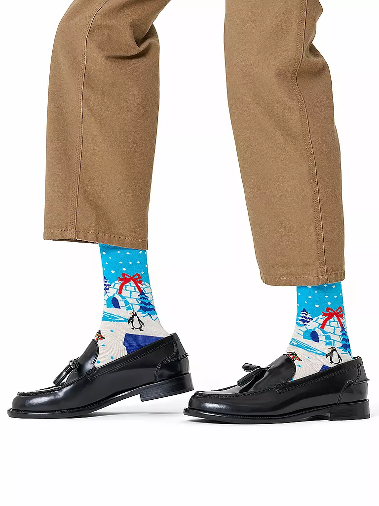 HAPPY SOCKS | Calzini da uomo IGLOO 41-46 white | Bianco